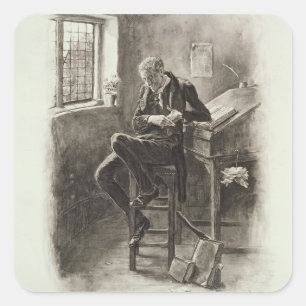 Uriah Heep, from 'Charles Dickens: A Gossip about Square Sticker