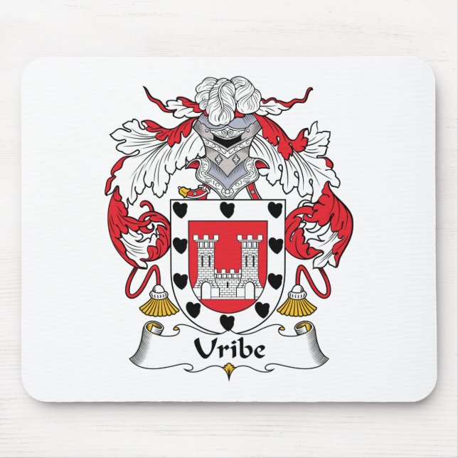 Uribe Family Crest Mouse Pad (Front)