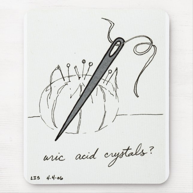 Uric Acid Crystals mousepad (Front)