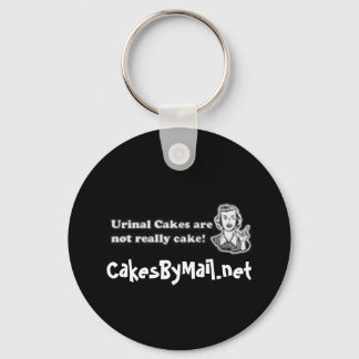 Urinal cakes keychain, CakesByMail.net Keychain