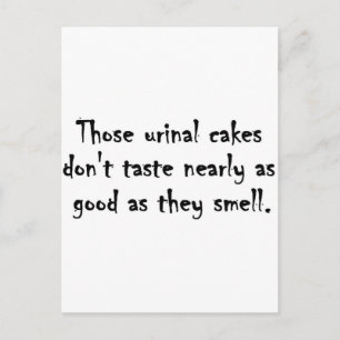 Urinal cakes postcard