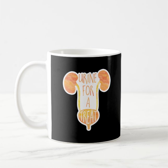Urine for a treat! Funny medical pun Coffee Mug (Left)