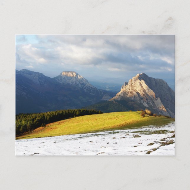 Urkiola mountains in Basque Country Postcard (Front)
