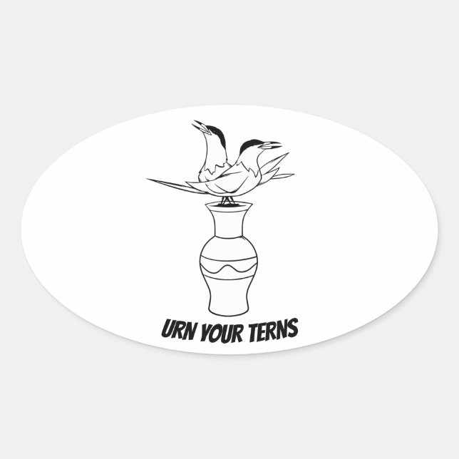 Urn Your Terns sticker (Front)