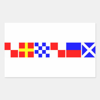 URNU East Midlands Maritime Signal Flags Sticker