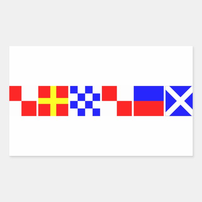 URNU East Midlands Maritime Signal Flags Sticker (Front)