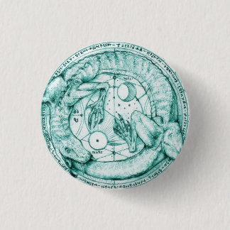 uroboro alquimico 1 inch round button