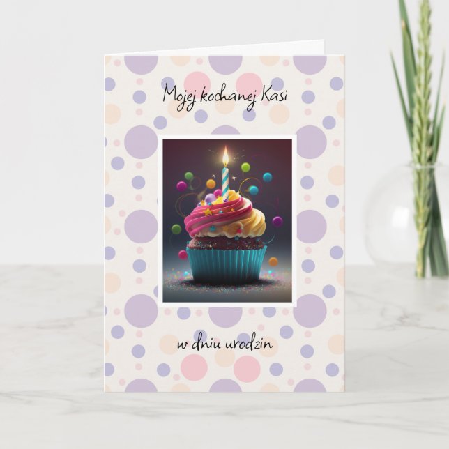 Urodziny - Carte d'anniversaire polonaise personna (Devant)