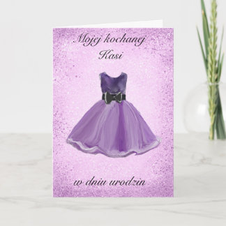 Urodziny - Personalized Polish birthday card 