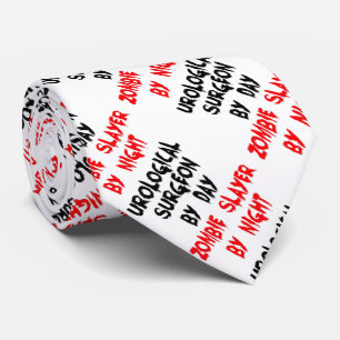 Urological Surgeon Zombie Joke Tie