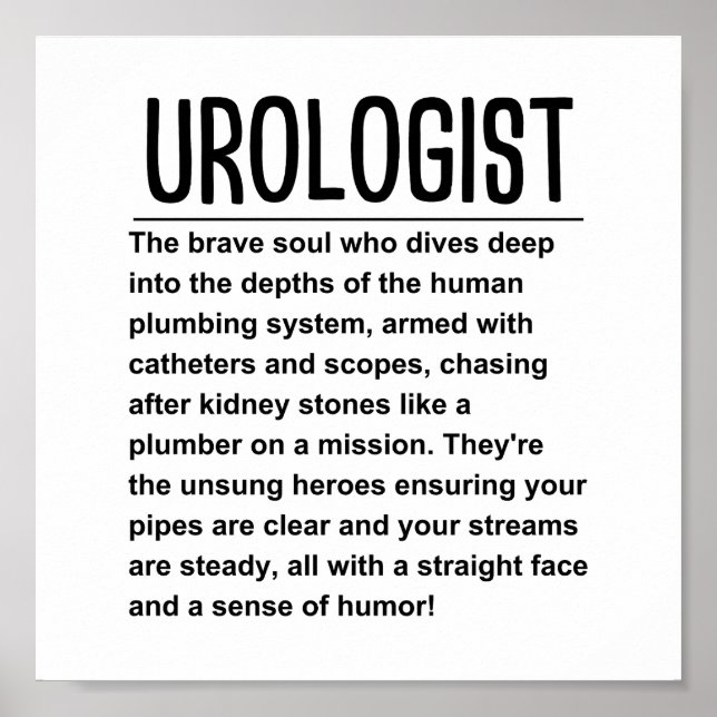 Urologist Poster (Front)