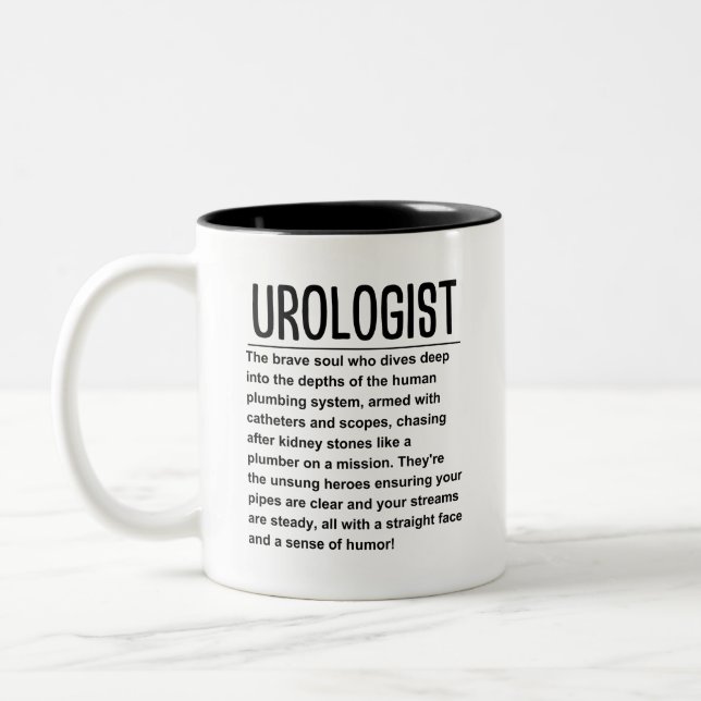 Urologist Two-Tone Coffee Mug (Left)