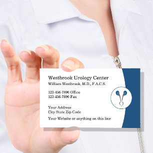 Urologiste Cartes de visite Médicales d'urologie