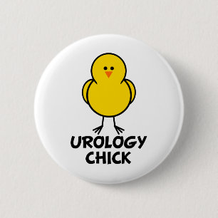 Urology Chick 2 Inch Round Button