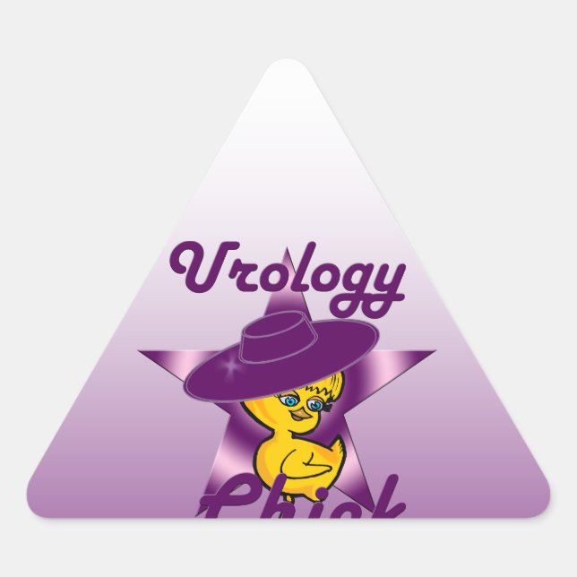 Urology Chick #9 Triangle Sticker (Front)