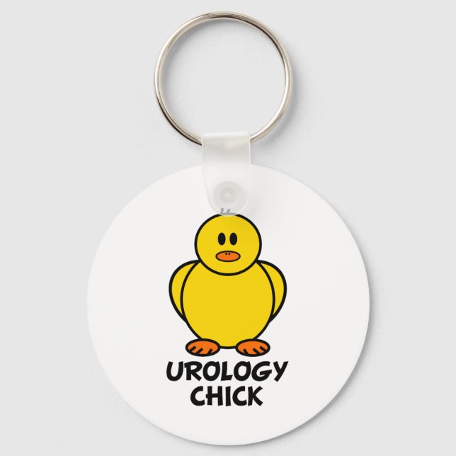 Urology Chick Keychain (Front)