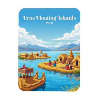 Uros Floating Islands Peru Magnet
