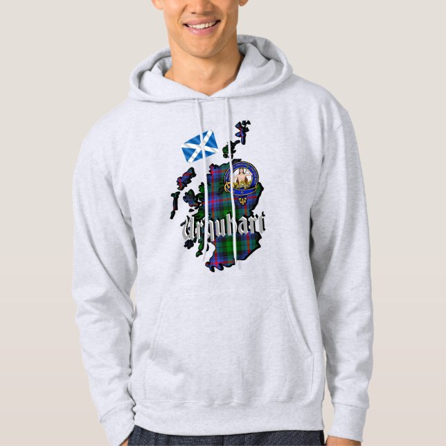Urquhart Clan Badge Adult Hoodie (Front)