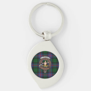 Urquhart Clan Badge Silver Metal Key Ring