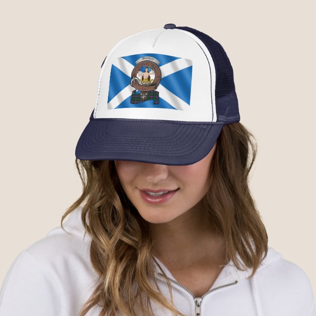 Urquhart Clan Badge Trucker Hat (In Situ)
