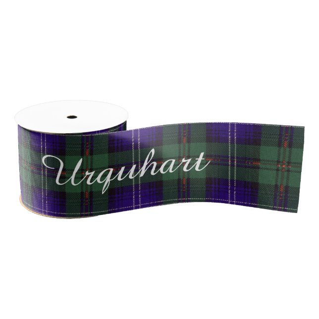 Urquhart clan Plaid Scottish tartan Grosgrain Ribbon (Spool)