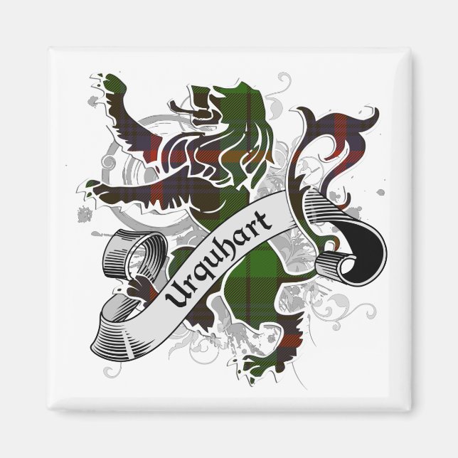 Urquhart Tartan Lion Magnet (Front)