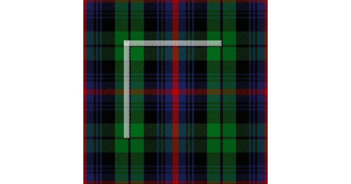 Urquhart Tartan Print Fabric | Zazzle