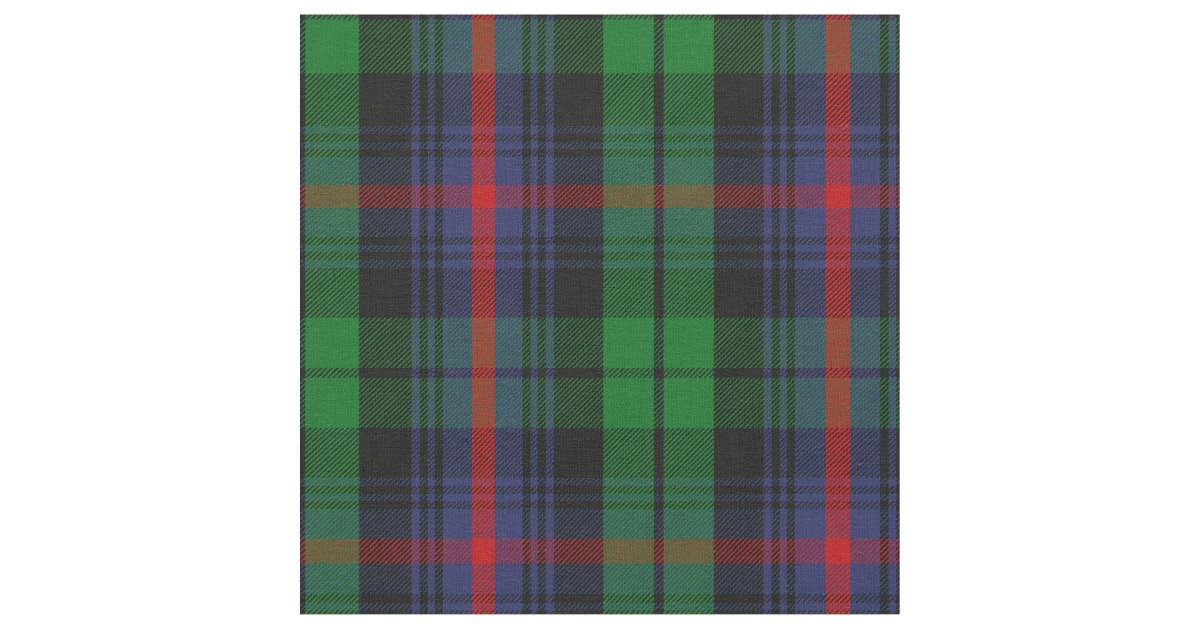 Urquhart Tartan Print Fabric | Zazzle