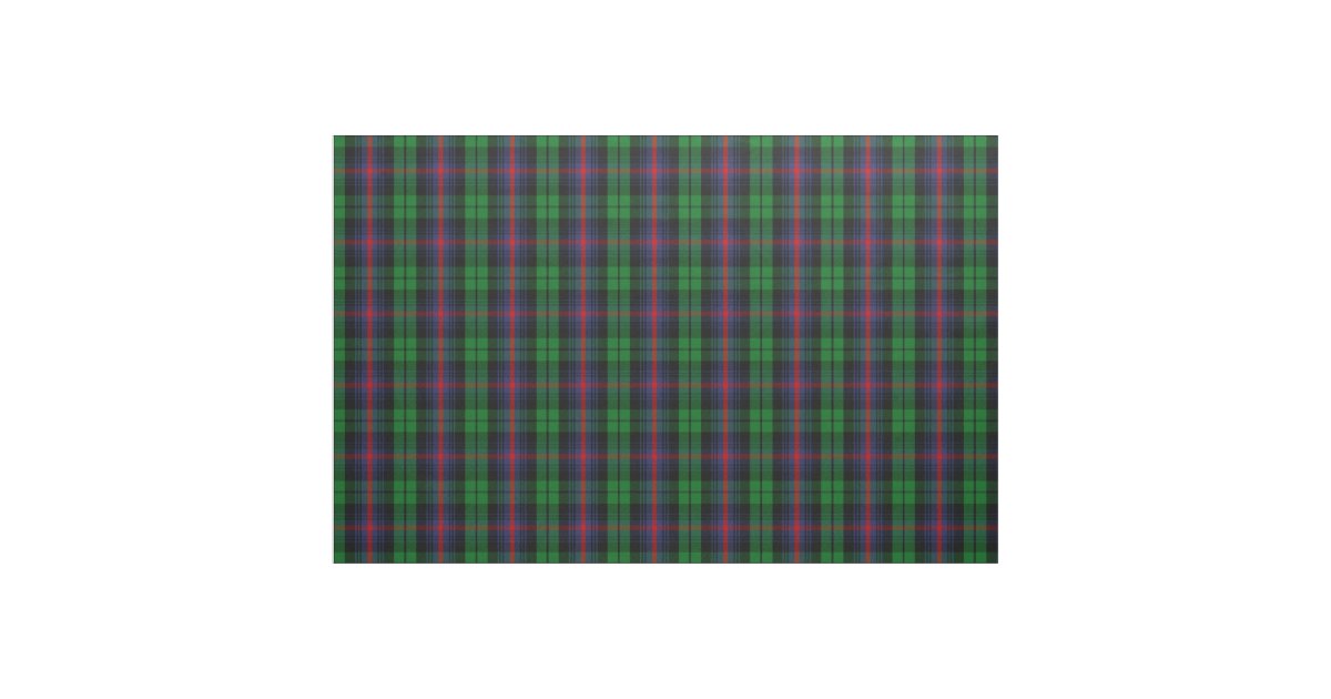 Urquhart Tartan Print Fabric | Zazzle