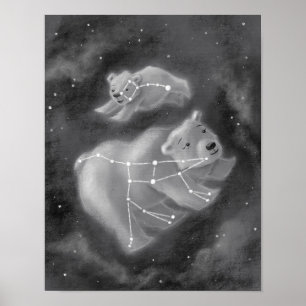 Ursa Major and Ursa Minor Bears Poster
