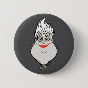 Ursula   A Wicked Face 2 Inch Round Button