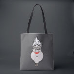 Ursula | A Wicked Face Tote Bag<br><div class="desc">Check out this design featuring the villain Ursula from The Little Mermaid with an villainous smile.</div>