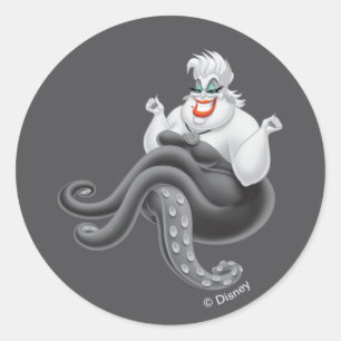 Ursula   An Evil Pose Classic Round Sticker