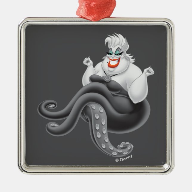 Ursula | An Evil Pose Metal Ornament (Front)