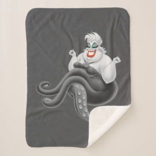 Ursula   An Evil Pose Sherpa Blanket