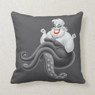 Ursula An Evil Pose Throw Pillow