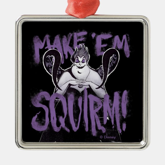 Ursula | Make 'Em Squirm Metal Ornament (Front)