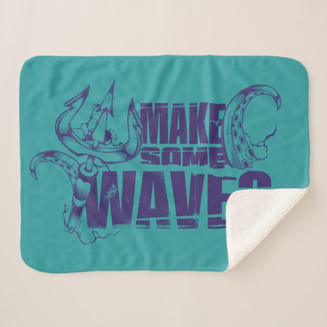 Ursula | Make Some Waves Sherpa Blanket (Front (Horizontal))