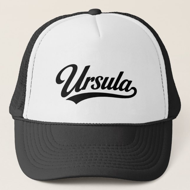 Ursula name first last family gifts trucker hat (Front)