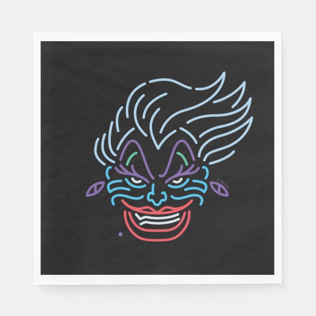 Ursula | Neon Face Napkin (Front)