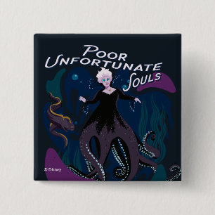 Ursula Poor Unfortunate Souls 2 Inch Square Button