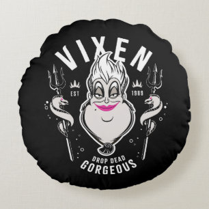 Ursula Vixen Drop Dead Gorgeous Round Pillow