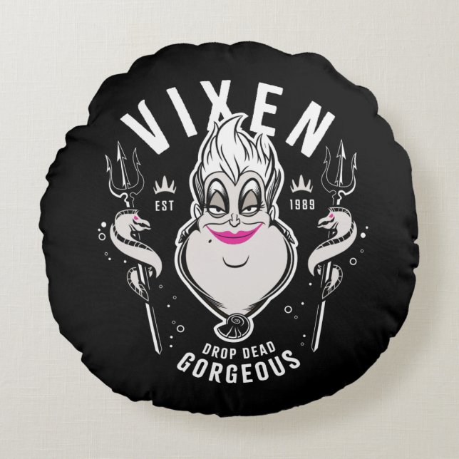 Ursula | Vixen Drop Dead Gorgeous Round Pillow (Front)