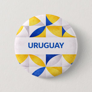 Uruguay 2 Inch Round Button