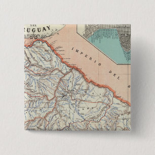 Uruguay 2 Inch Square Button