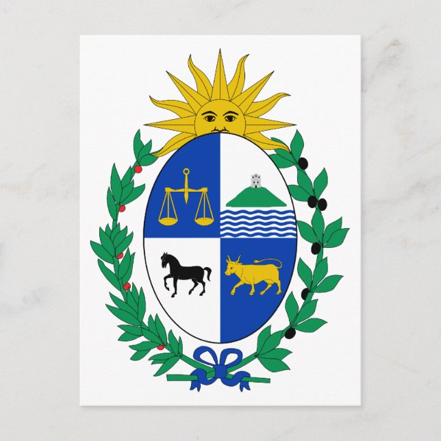 Uruguay Carte postale Armoiries (Devant)