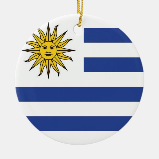 Uruguay Ceramic Ornament (Front)
