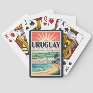 Uruguay Culture Illustration Travel Art Vintage Playing Cards