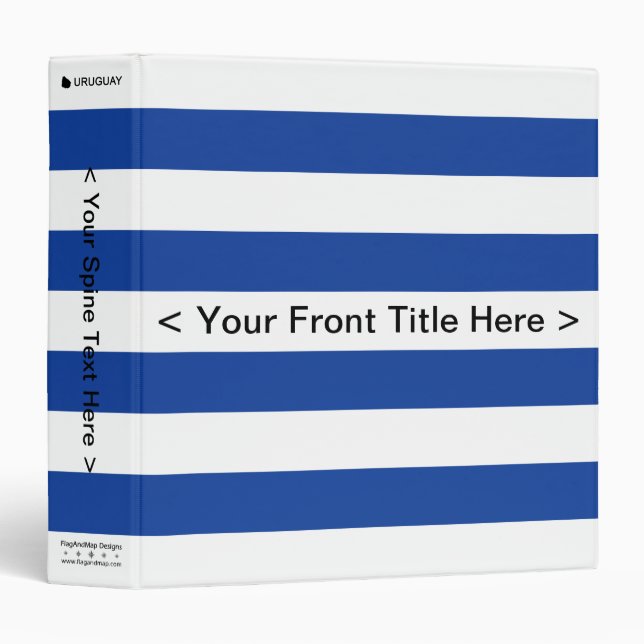 Uruguay Flag Binder (Front/Spine)