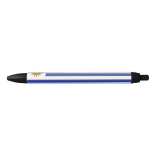 Uruguay flag black ink pen